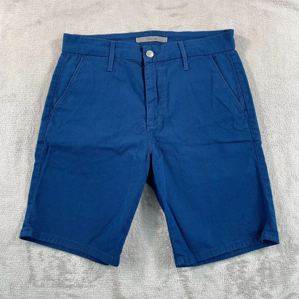 Joe's Jeans‎ Brixton Shorts Men 29 Oasis Blue Canvas Straight Narrow Fit Stretch